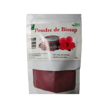 Naturalny proszek Bissap - sproszkowane kwiaty hibiskusa