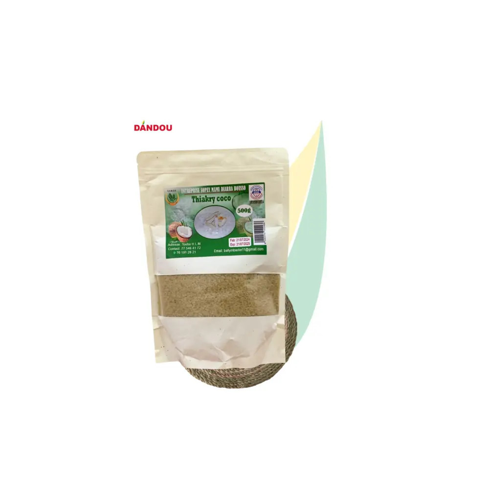 Kasza manna z prosa z dodatkiem kokosa 400g Kasza manna z prosa z dodatkiem kokosa 400g